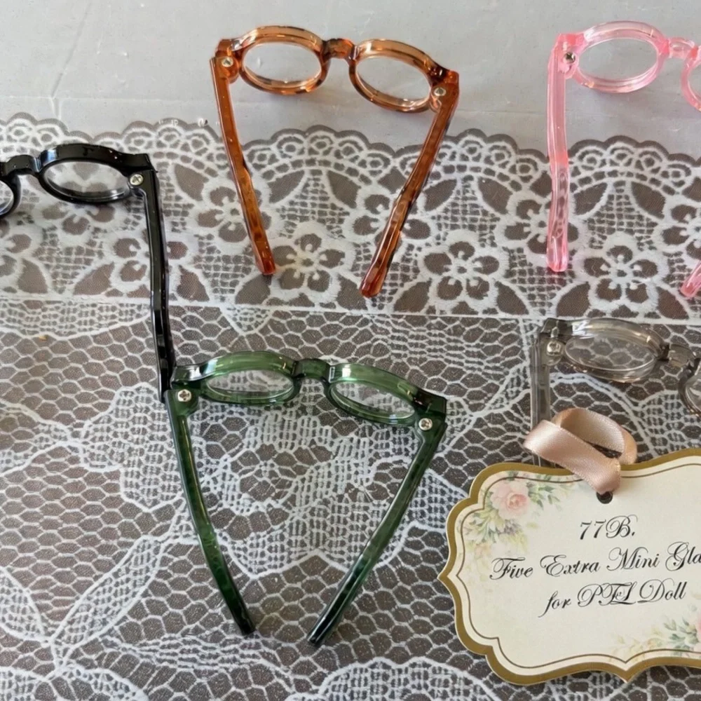 77B, Colorful Mini Glasses five pairs for Pin for Love Doll